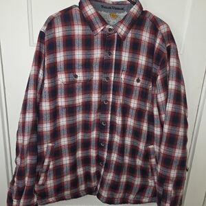 Tailor Vintage - Red Plaid Sherpalined Jacket - Men's XL
